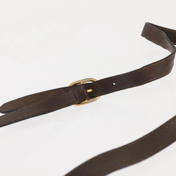 GUCCI GG Canvas Web Sherry Line Shoulder Bag PVC Leather Beige Green - Picture 10 of 15